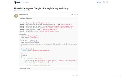 How do I integrate Google plus login in my ionic app - ionic-v3 ...