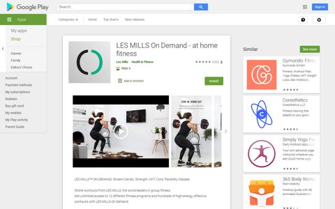 LES MILLS On Demand - at home fitness - Apps on Google Play