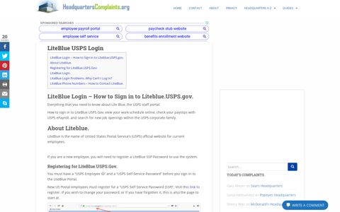 Liteblue USPS Login - LiteBlue USPS Gov Employee Login ...