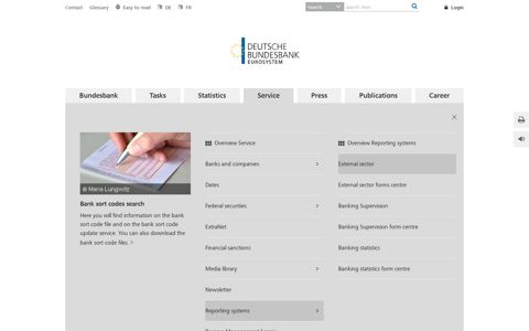General statistics reporting portal | Deutsche Bundesbank