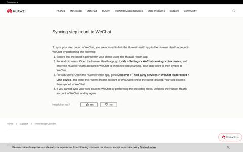 Syncing step count to WeChat | HUAWEI Support Global