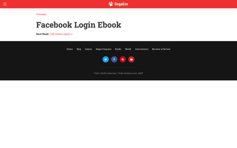 Facebook Login Ebook - Dogalize