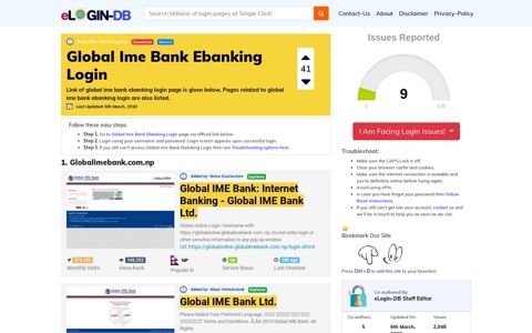 Global Ime Bank Ebanking Login