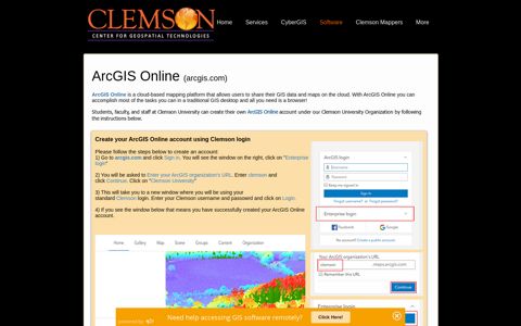 ArcGIS Online | tigersgis - Clemson GIS