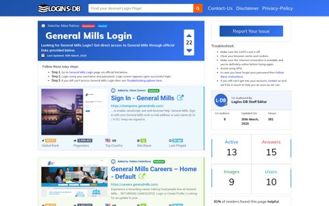 General Mills Login - Logins-DB