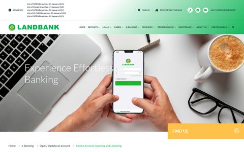 Online Account Opening and Updating - Land Bank of the ...