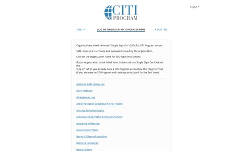 CITI - Collaborative Institutional Training Initiative - CITI Program