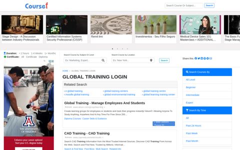 Global Training Login - 12/2020 - Coursef.com