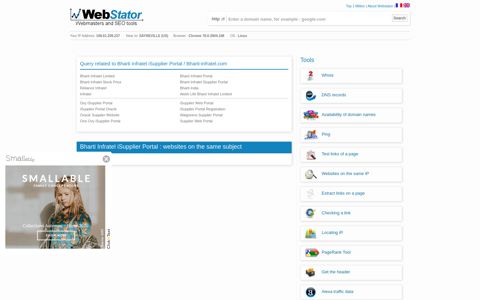Bharti Infratel iSupplier Portal - Webstator
