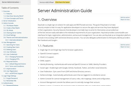 Server Administration Guide - Keycloak