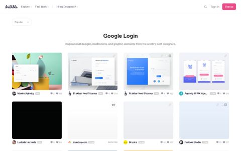 Google Login designs, themes, templates and downloadable ...