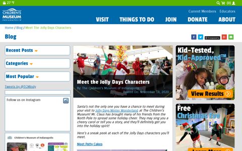 Meet the Jolly Days Characters | The Children's Museum of ...