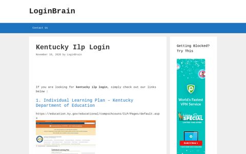 kentucky ilp login - LoginBrain