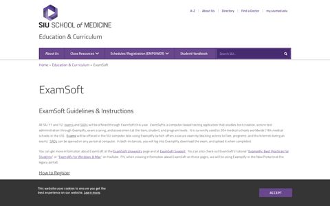 ExamSoft | SIU School of Medicine