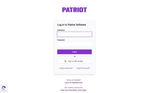 Patriot Software | Login for Employers