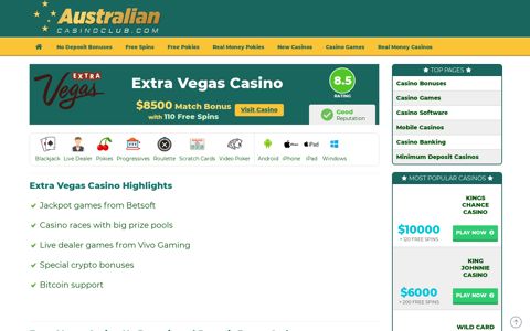 Extra Vegas Casino | EXCLUSIVE NEW $8500 Sign Up ...