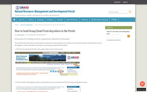 How to Send Group Email From Anywhere in the Portal ...