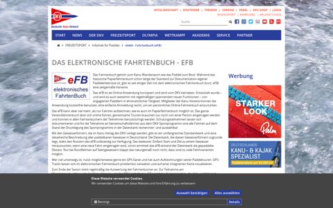 elektr. Fahrtenbuch (eFB) - Deutscher Kanu-Verband