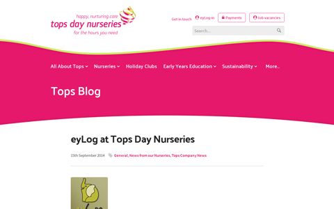 eyLog at Tops Day Nurseries - Aspire Training Team