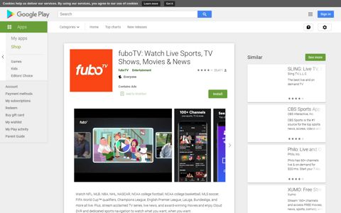 fuboTV: Watch Live Sports, TV Shows, Movies & News - Apps ...