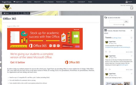 Course: Office 365 - Ysgol Friars