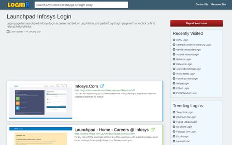 Launchpad Infosys Login - Straight Path to Any Login Page!