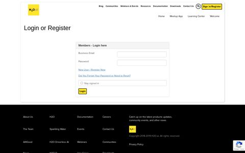 Login or Register - H2o.ai