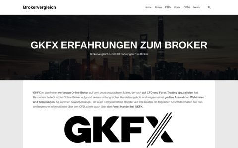 GKFX Erfahrungen zum Broker - Brokervergleich