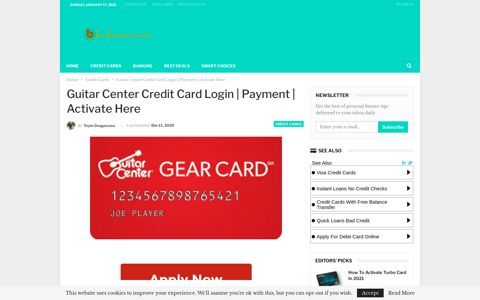Guitar Center Credit Card Login | Payment | Activate Here ...