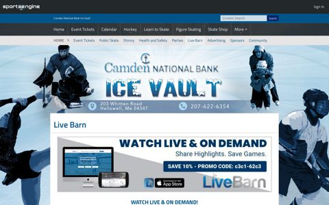 Live Barn - Maine Ice Vault