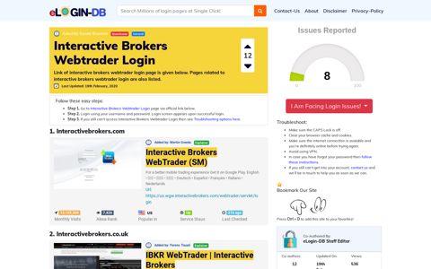 Interactive Brokers Webtrader Login