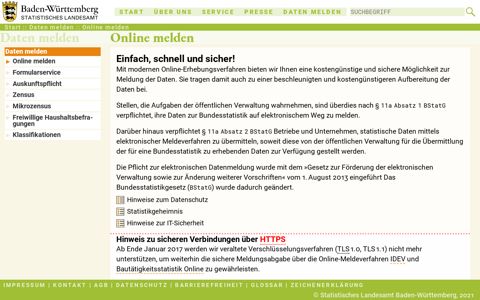 Daten Melden – Statistisches Landesamt Baden-Württemberg