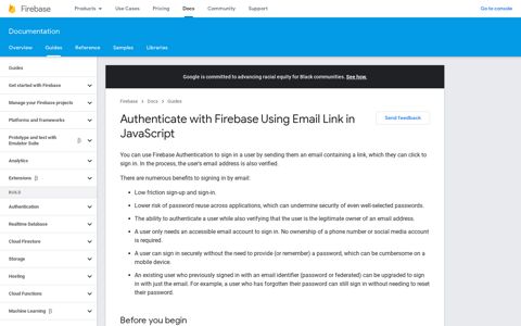 Authenticate with Firebase Using Email Link in JavaScript