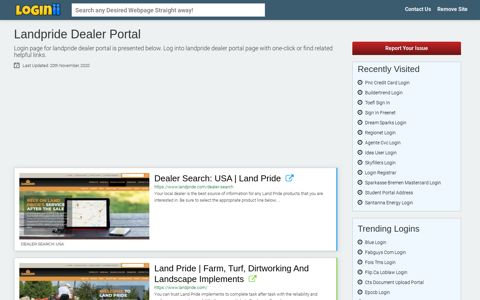 Landpride Dealer Portal - Loginii.com