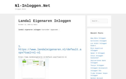 Landal Eigenaren Inloggen - Nl-Inloggen.Net