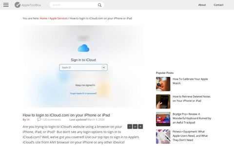 How to login to iCloud.com on your iPhone or iPad ...