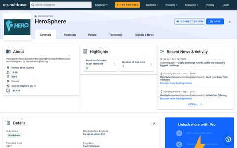HeroSphere - Crunchbase Company Profile & Funding