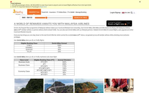Enrich Miles & Privileges Special deal for Enrich ... - Firefly