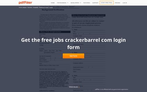 Jobs Crackerbarrel Com Candidate Profile Login - Fill Online ...