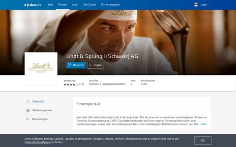 Lindt & Sprüngli (Schweiz) AG - 9 Stellenangebote auf jobs.ch