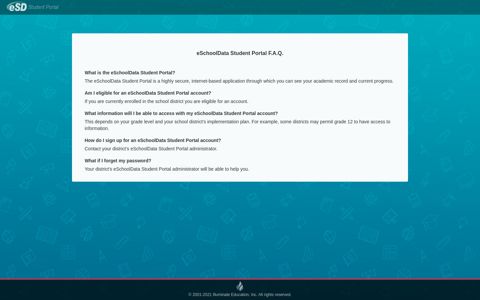 Student Portal - eSchoolData