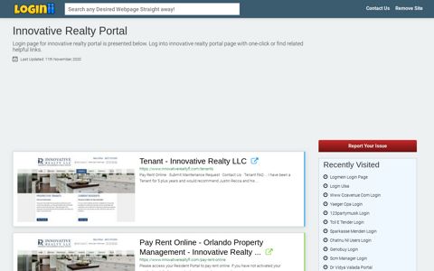 Innovative Realty Portal - Loginii.com