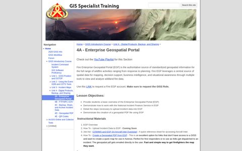 4A - Enterprise Geospatial Portal - GIS Specialist Training