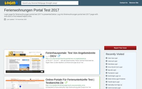 Ferienwohnungen Portal Test 2017 - Loginii.com