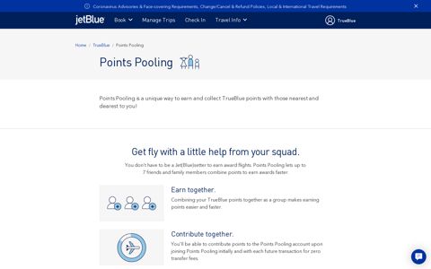 Points Pooling | JetBlue