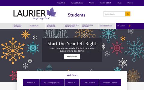 Students Homepage | Wilfrid Laurier University