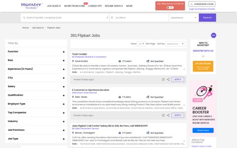 Flipkart Jobs (Dec 2020) - Latest Flipkart Job Vacancies ...