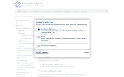 E-Mail für Studierende | Fachhochschule Kiel