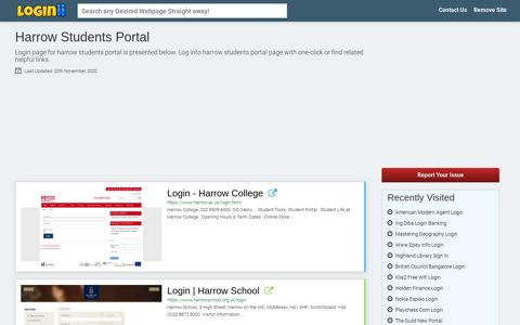Harrow Students Portal - Loginii.com