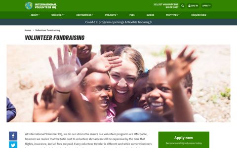 Volunteer Fundraising | International Volunteer HQ